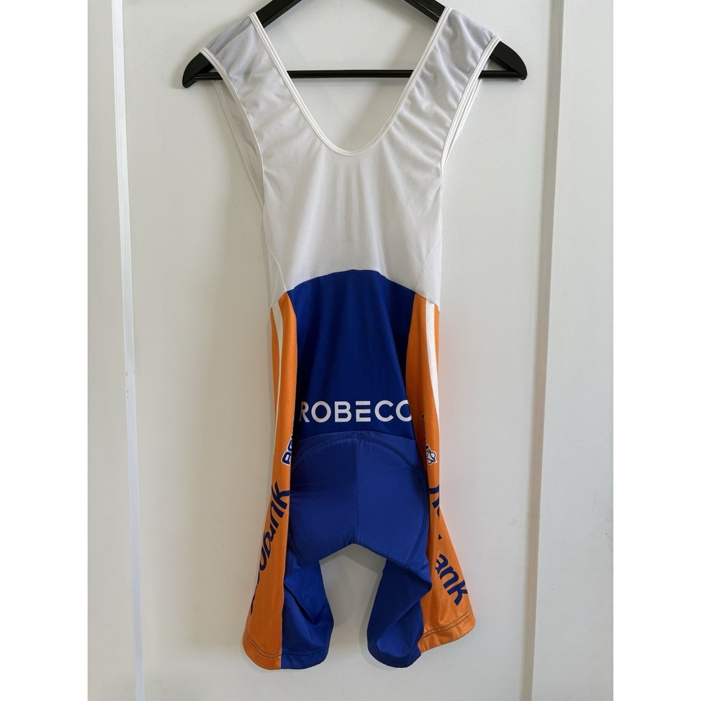 Vintage Rabobank AGU Cycling Bib Shorts Men's M Medium Made In Italy Nalini Pad